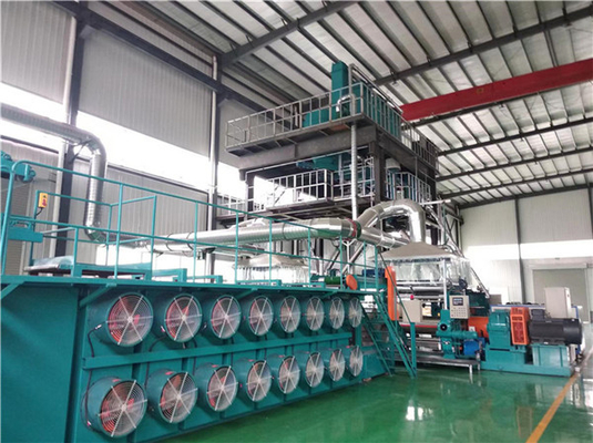 XPW-600 बैच ऑफ रबर कूलिंग मशीन स्टेनलेस स्टील मेश बेल्ट बैच ऑफ कूलर