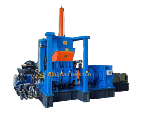 सटीक मिश्रण प्रदर्शन के लिए कटिंग सिस्टम और 110KW मुख्य मोटर पावर के साथ विद्युत ताप रबर मिक्सर