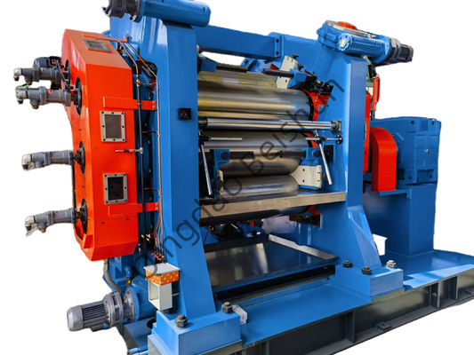 अच्छा मूल्य समायोज्य रोलर स्पीड 2 3 4 रोलर रबर कैलेंडर 1000 मिमी रोलर लंबाई के साथ ऑनलाइन