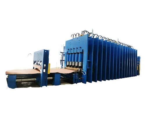 अच्छा मूल्य पूरी तरह से स्वचालित पीएलसी नियंत्रित रबर फ्लैट प्लेट वल्केनाइजिंग मशीन के लिए स्टील कॉर्ड प्लाई रबर कन्वेयर बेल्ट उत्पादन लाइन ऑनलाइन