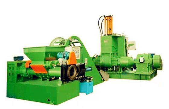 अच्छा मूल्य उच्च गुणवत्ता वाले रबर प्रोफाइल एक्सट्रूज़न के लिए 120 मिमी पेंच व्यास, पीएलसी नियंत्रण और इलेक्ट्रिक हीटिंग के साथ ईपीडीएम रबर ग्रेन्यूल उत्पादन लाइन ऑनलाइन